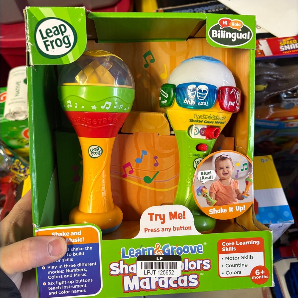 Nwt Learn & Groove Shakin' Colors Maracas - Yellow and Blue